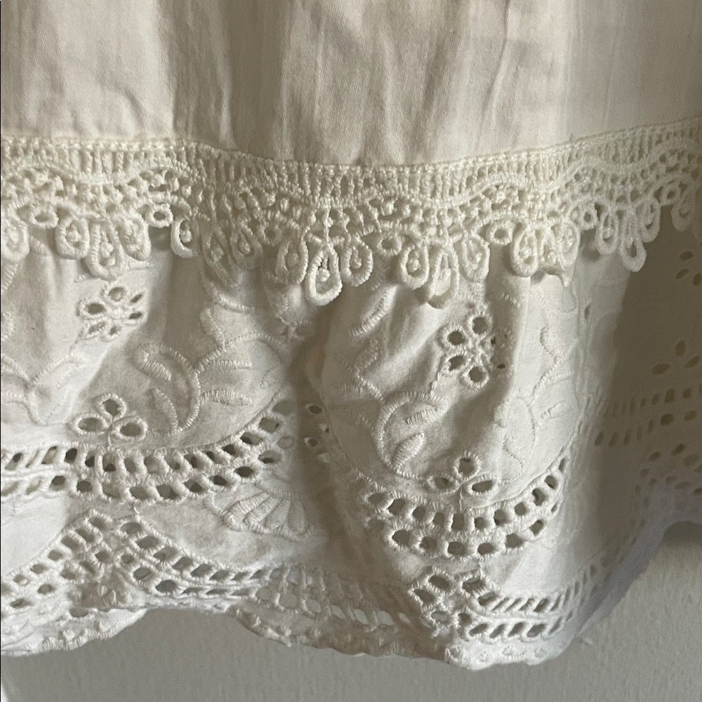 Alice + Olivia White Lace Mini Dress - Picture 6 of 10